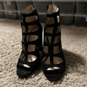 Marc Fisher Black Suede Heels